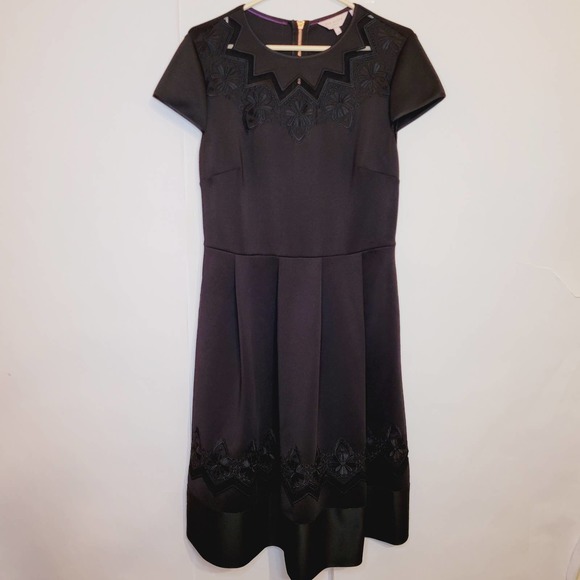 Ted Baker Black Mini Dress - Picture 2 of 15